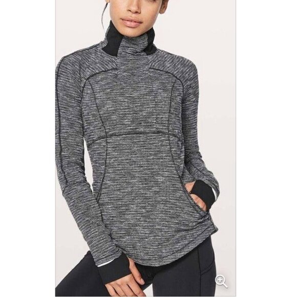 lululemon athletica Tops - Lululemon | Grey Long Sleeve 1/2 Zip | Great Condition